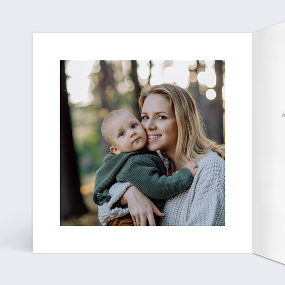 Faire part naissance Pop Art Intérieur Gauche