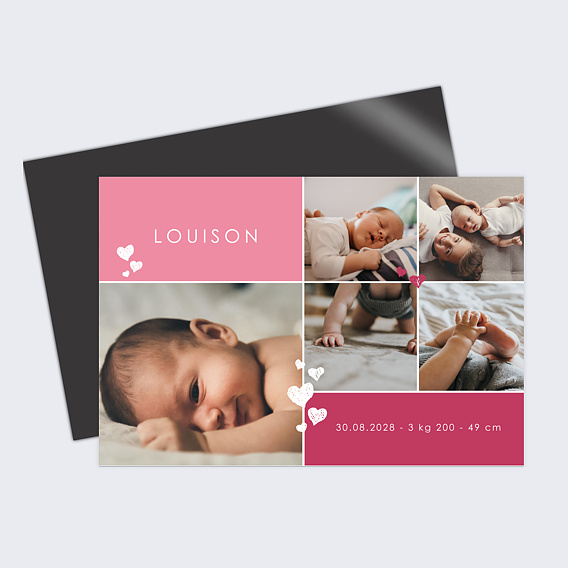 Faire part naissance Scrapbooking