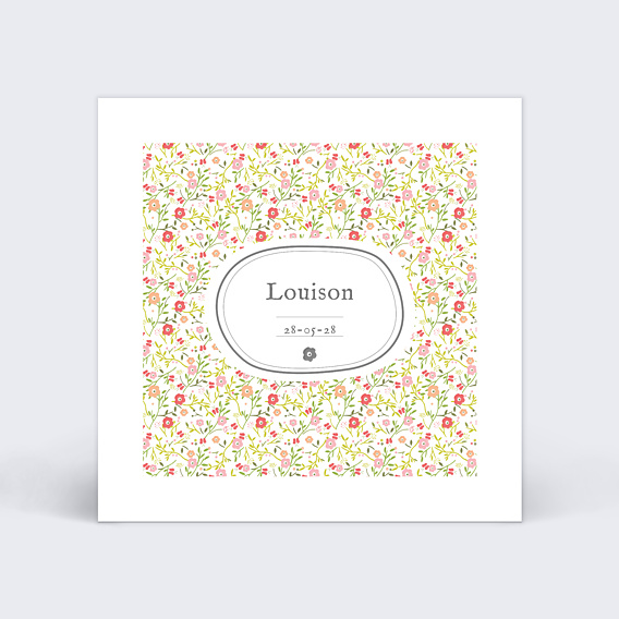 Faire part naissance Liberty fille