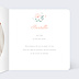Faire part naissance Couronne de Fleurs Intérieur Droit