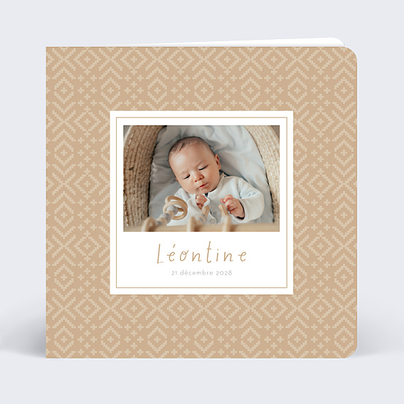 Faire-part Naissance Tissu
