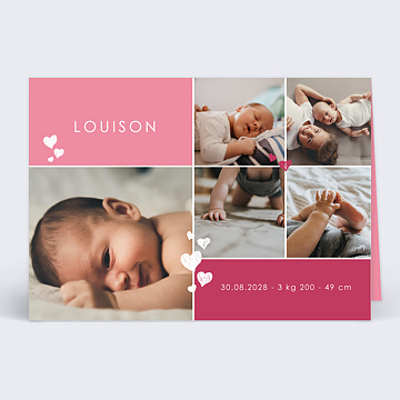Faire-part Naissance Scrapbooking