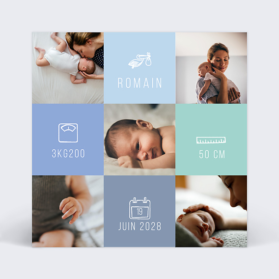 Faire part naissance 5 Photos