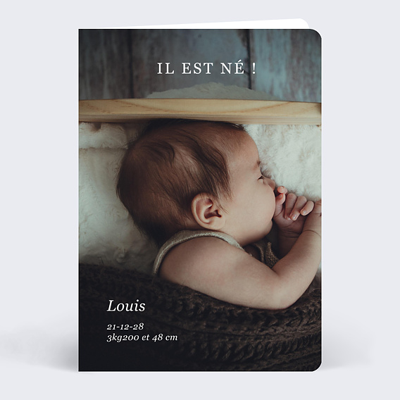 Faire part Naissance Couverture