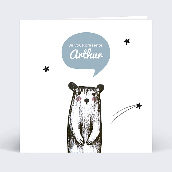 Faire-part Naissance Ours