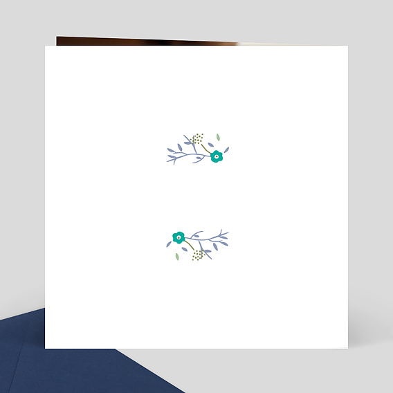 Faire part naissance Liberty garcon Verso