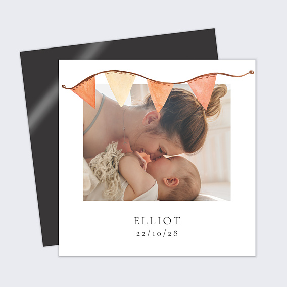 Faire part naissance Guirlande