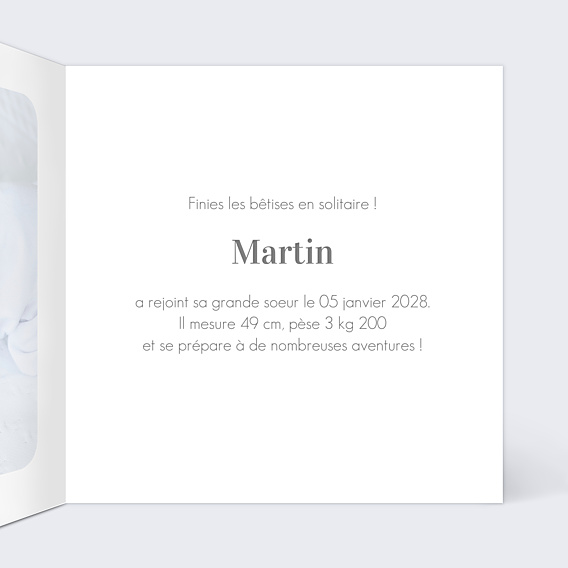 Faire-part Naissance En famille