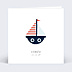 Faire-part Naissance Bateaux sur l'Eau