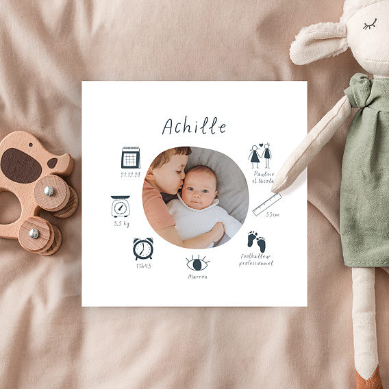 Faire-part Naissance Certificat de Naissance