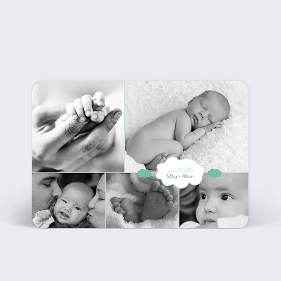 Faire-part Naissance Nuage