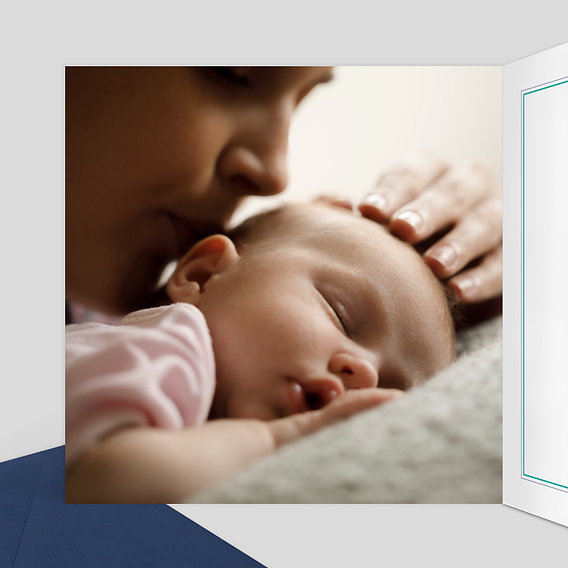 Faire part naissance Liberty garcon Intérieur Gauche