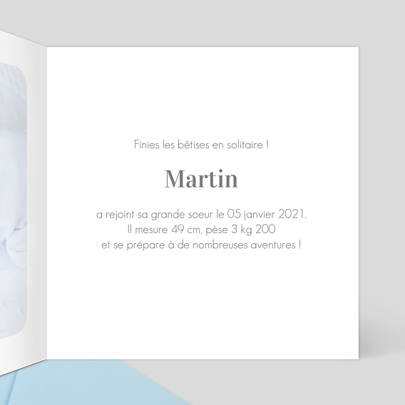 Faire-part Naissance En famille