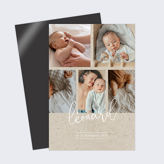 Faire part naissance Création