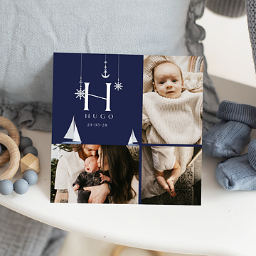 Faire-part Naissance Voiliers