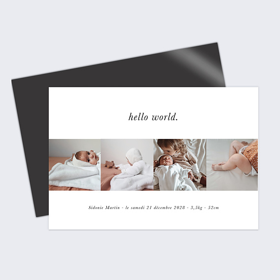 Faire part naissance Moderne