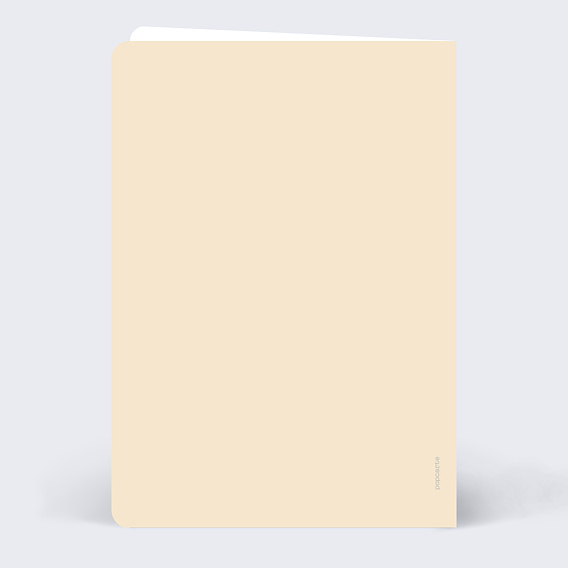 Faire part naissance Couverture Verso