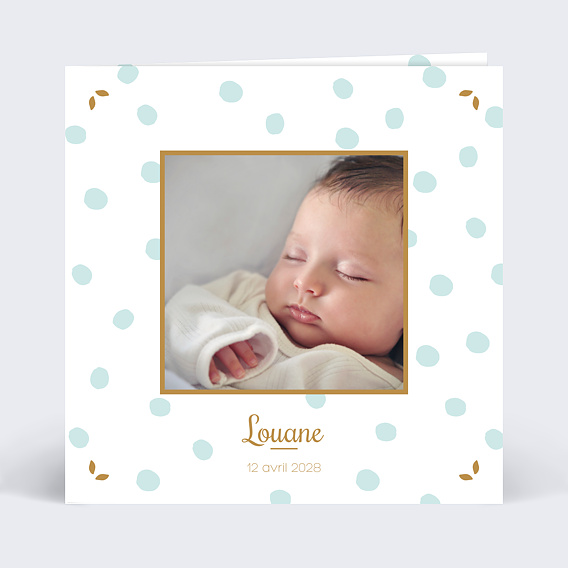 Faire part naissance Chic Pois