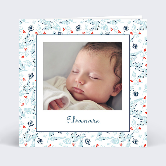 Faire-part Naissance Hiver