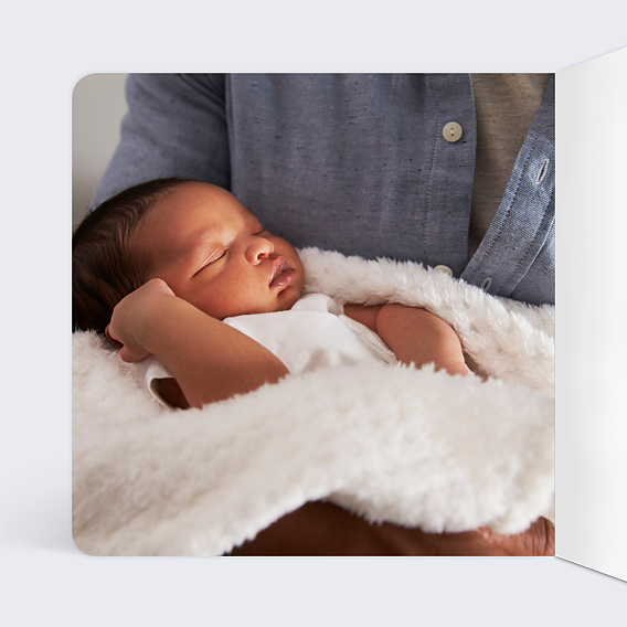 Faire part naissance Geek Intérieur Gauche