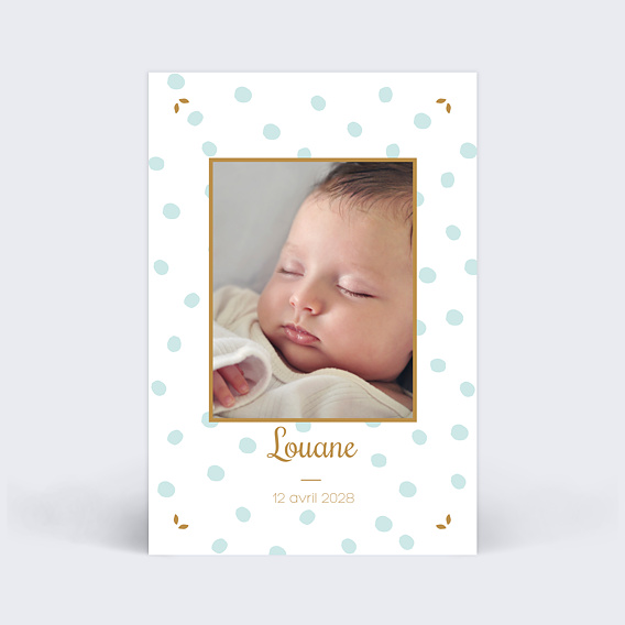 Faire part naissance Chic Pois