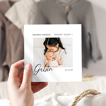 Faire-part Naissance Frre et Soeur