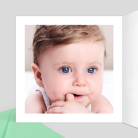 Faire part naissance Animaux de la Jungle Intérieur Gauche