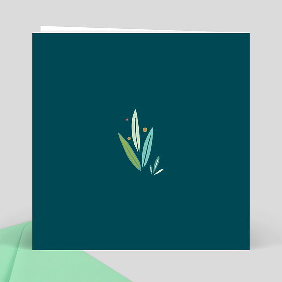 Faire part naissance Animaux de la Jungle Verso