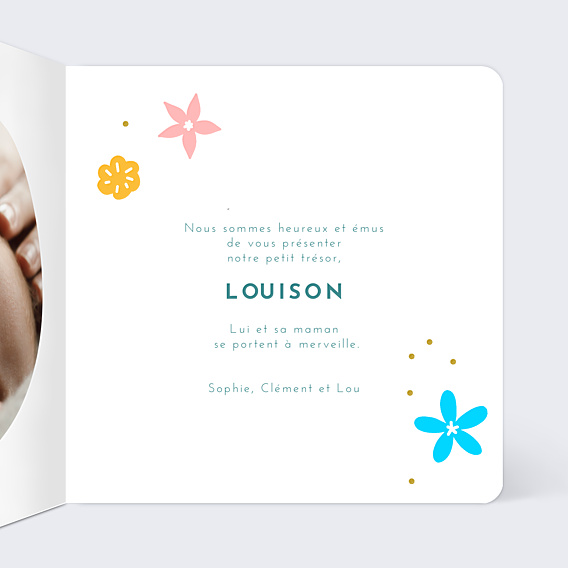 Faire-part Naissance Dessin chat