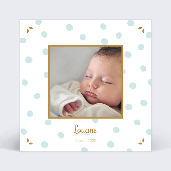 Faire part naissance Chic Pois