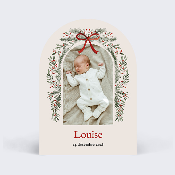 Faire part naissance Arche guirlande