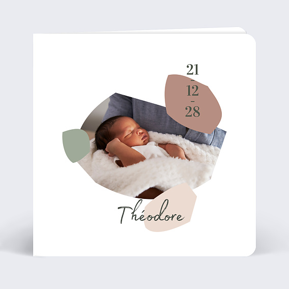 Faire part naissance Argile