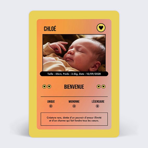 Faire-part Naissance Bébé aventurier