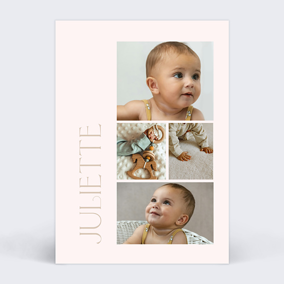 Faire part naissance Bébé d'été
