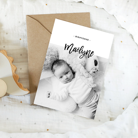 Faire part naissance Belles Lettres