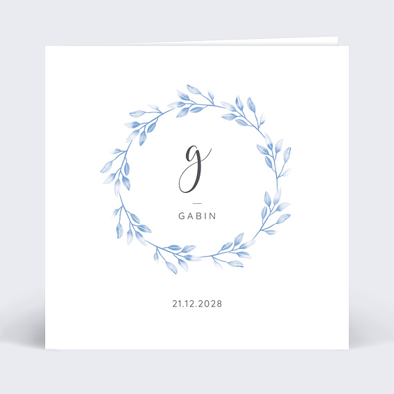 Faire part naissance Bleuet