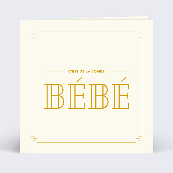Faire-part Naissance Bombe