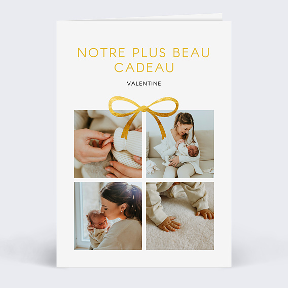 Faire part naissance Cadeau photo