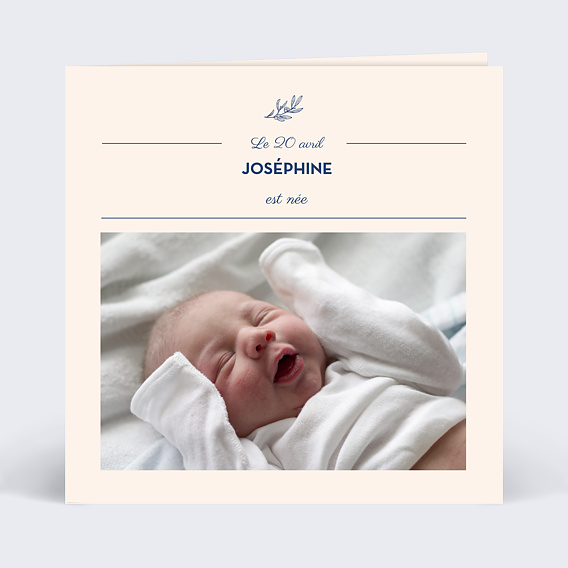 Faire-part Naissance Délicatesse simple