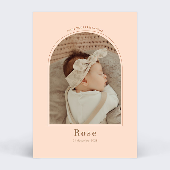 Faire part naissance Douce arrivée