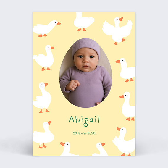 Faire part naissance Éclosion