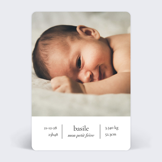 Faire part naissance Éditorial I