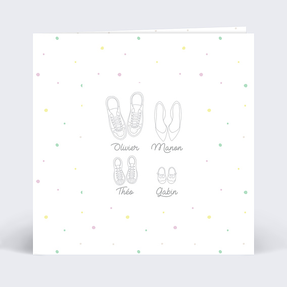 Faire part naissance Famille