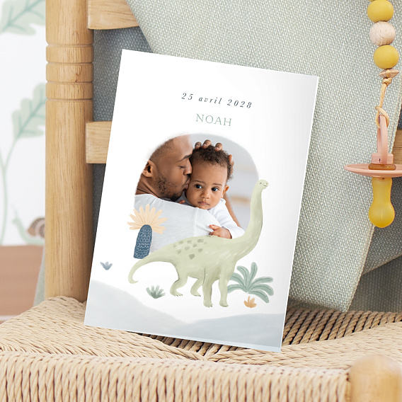 Faire part naissance Grand Dino