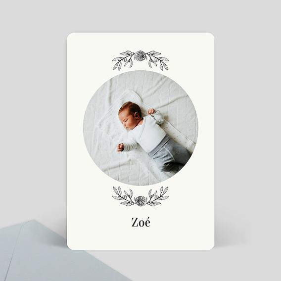 Faire-part Naissance Gravure simple
