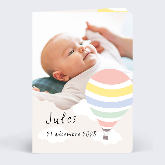 Faire part naissance Jolie Montgolfière
