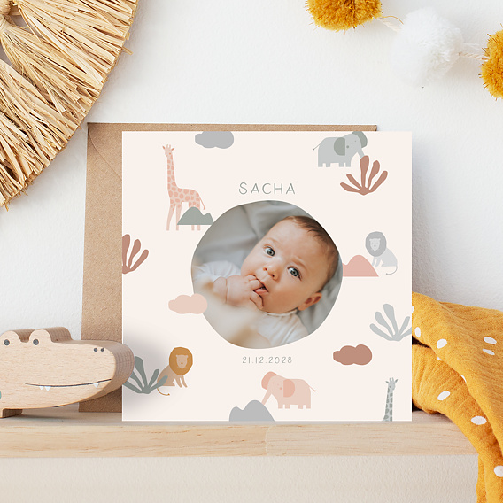 Faire part naissance Jungle Original