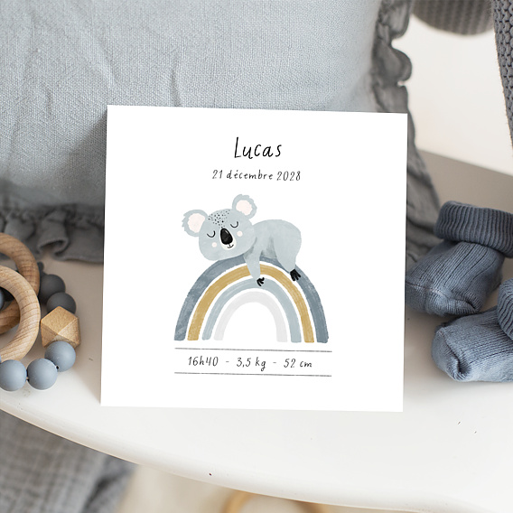 Faire part Naissance Koala