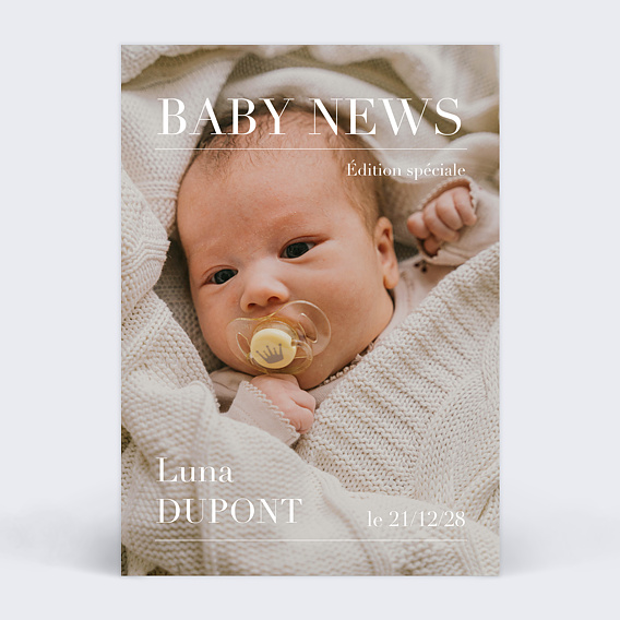 Faire part naissance Magazine