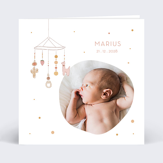 Faire part naissance Mobile